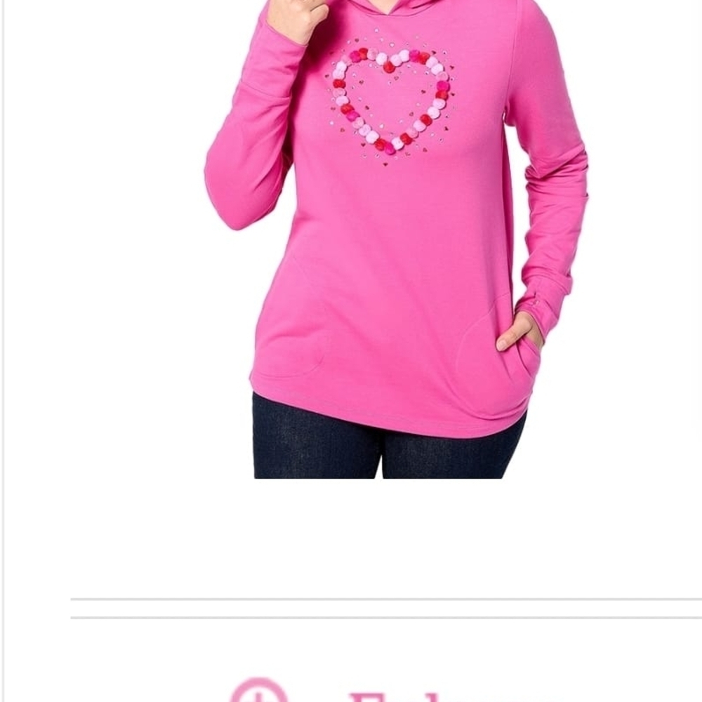 Pink Heart Women's Sweater